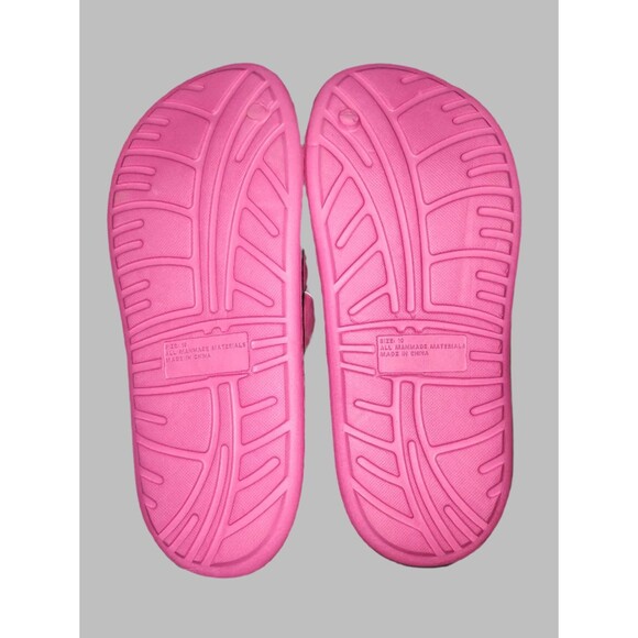 Women's Pink Neon Beach Sandal Slides - size 10 - Picture 2 of 2